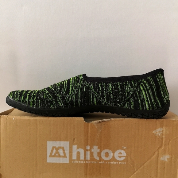 New in Box Marugo HiToe Split-toed Footwear Size 29cm Made in Japan Zebra Yellow - Picture 3 of 7